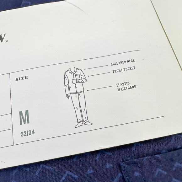 Goodfellow & Co Navy Two Piece Pajama Set - Picture 2 of 5